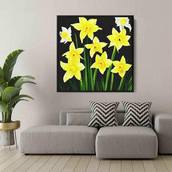 Ink Drawing Daffodils #004 - Kanvah