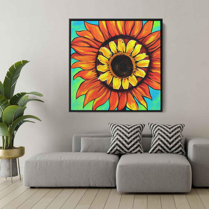 Line Art Sunflower #010 - Kanvah