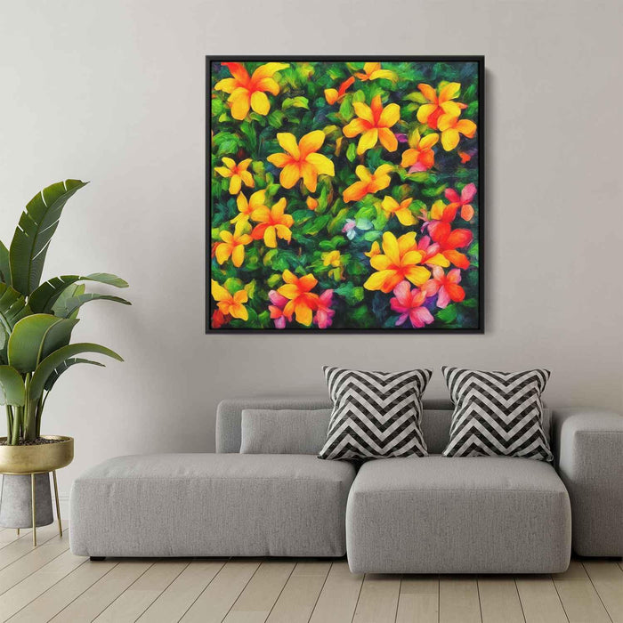 Tropical Flowers Oil Painting #004 - Kanvah