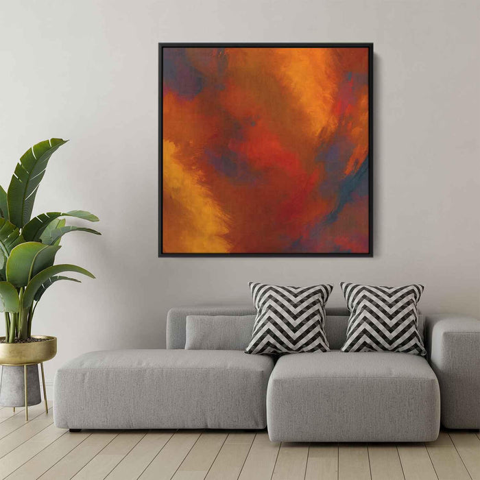 Orange Abstract Print #030 - Kanvah