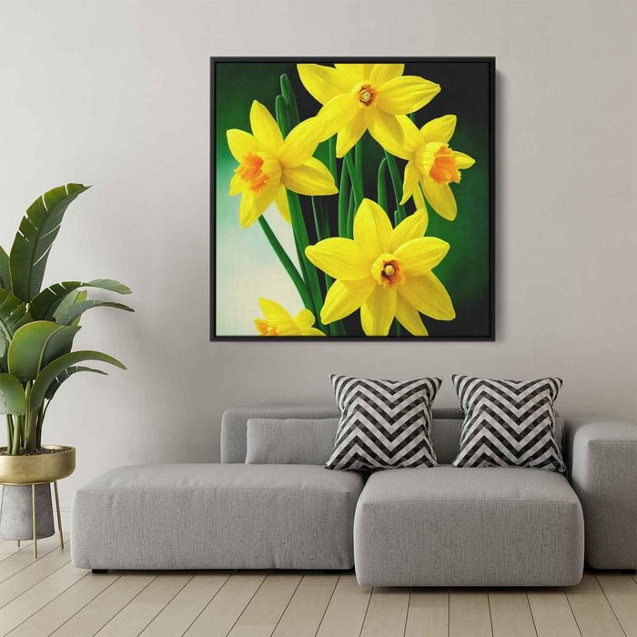 Realistic Oil Daffodils #002 - Kanvah