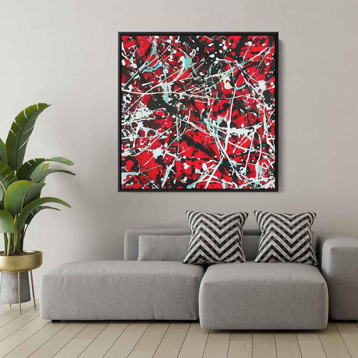 Red Abstract Splatter #004 - Kanvah