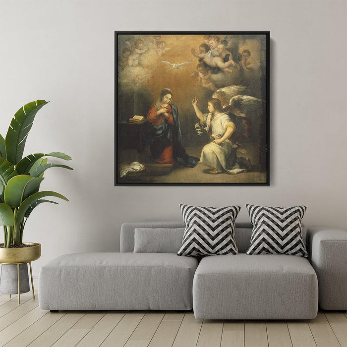 The Annunciation (1680) by Bartolome Esteban Murillo - Kanvah