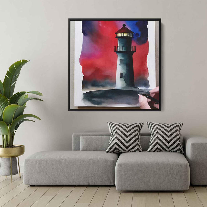 Watercolor Lighthouse #004 - Kanvah