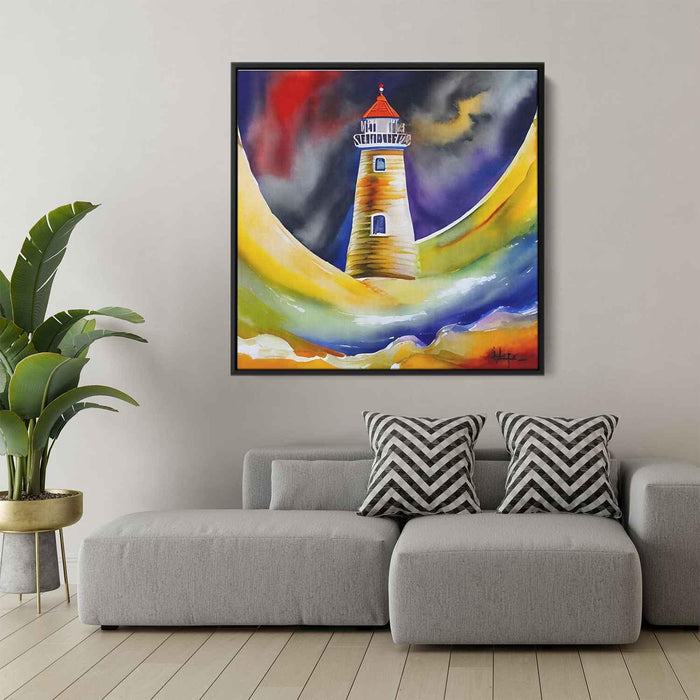 Watercolor Lighthouse #044 - Kanvah