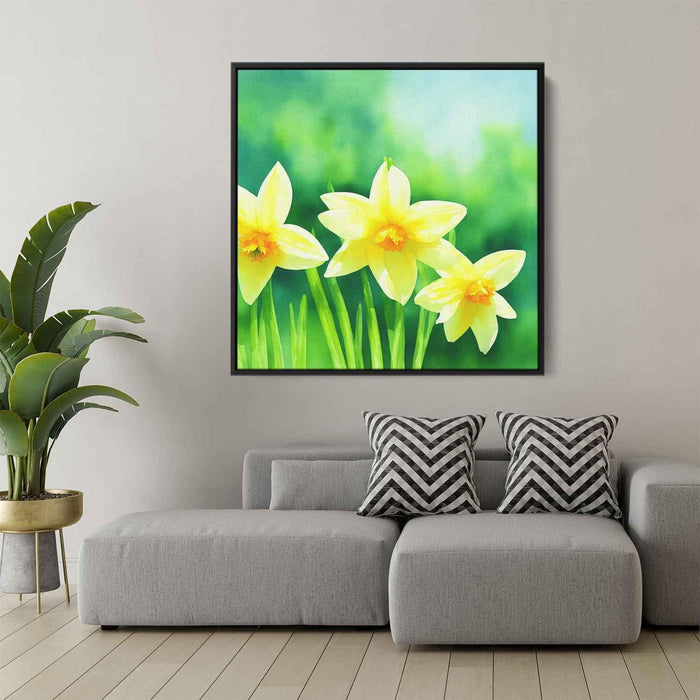 Watercolor Daffodils #004 - Kanvah