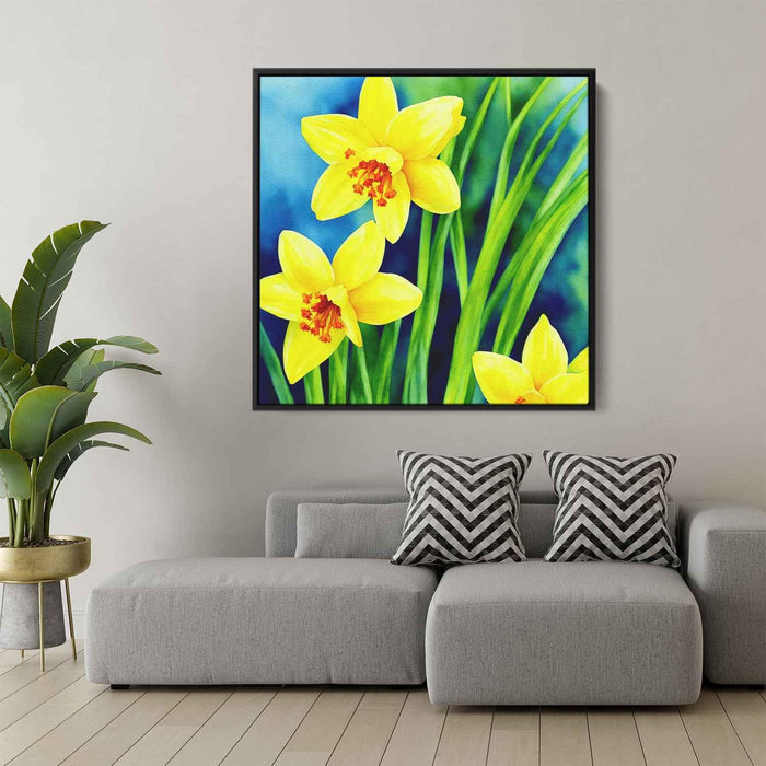 Watercolor Daffodils #008 - Kanvah