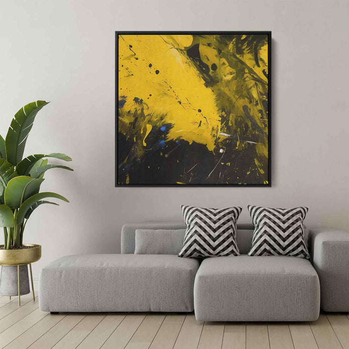 Yellow Abstract Splatter #030 - Kanvah