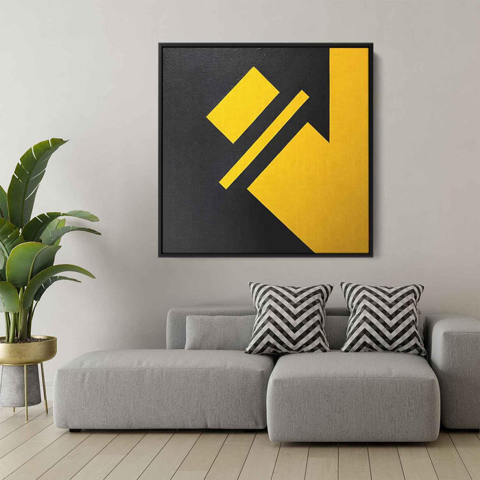 Yellow Geometric Abstract #014 - Kanvah