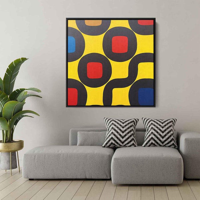 Yellow Geometric Abstract #018 - Kanvah