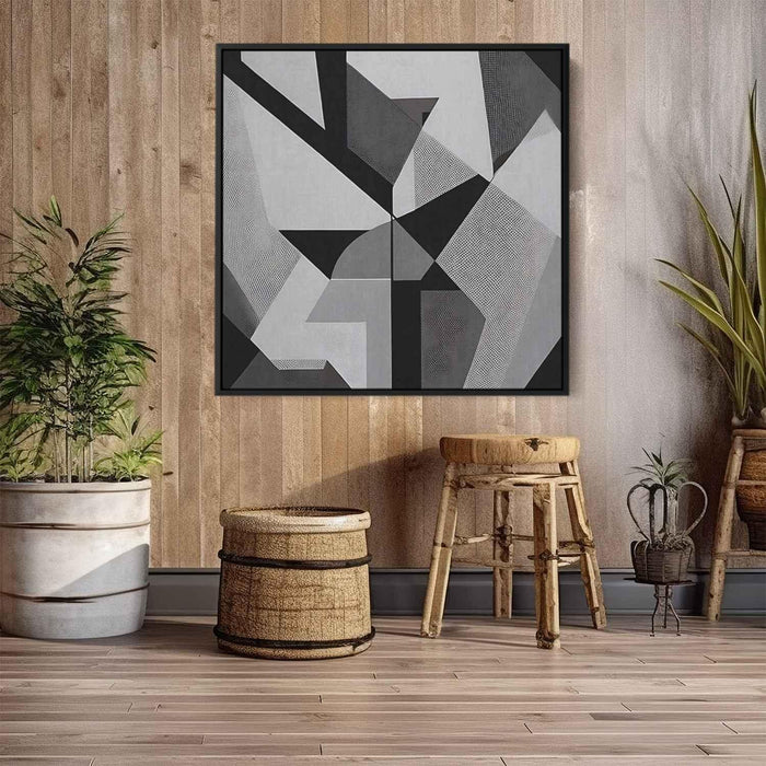 Black and White Geometric #026 - Kanvah