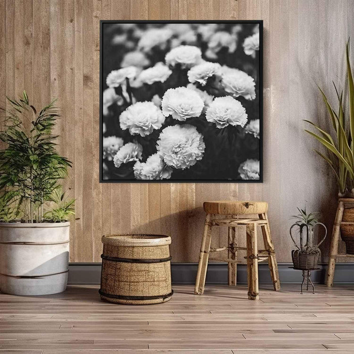 Black And White Photography Carnations #010 - Kanvah