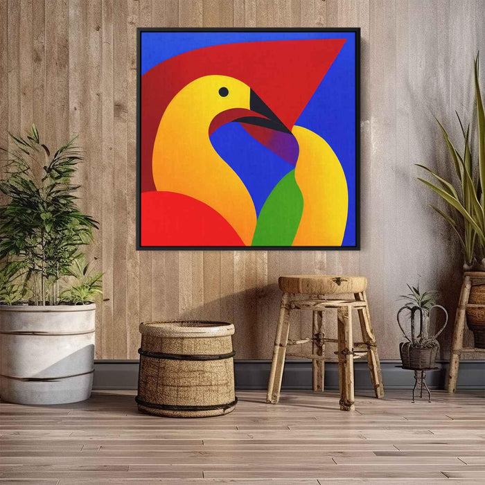 Cubist Oil Birds of Paradise #006 - Kanvah