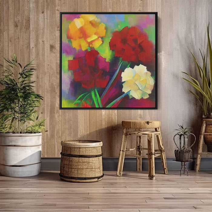 Cubist Painting Carnations #002 - Kanvah