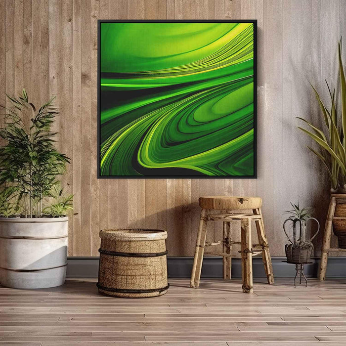 Green Abstract Print #028 - Kanvah