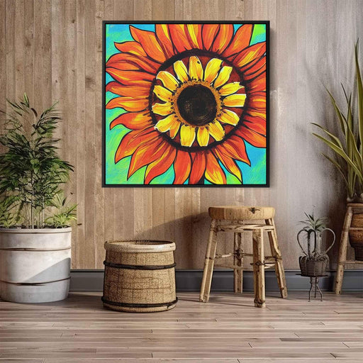 Line Art Sunflower #010 - Kanvah