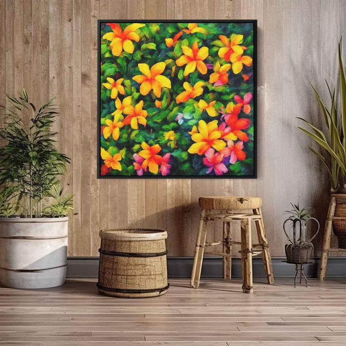 Tropical Flowers Oil Painting #004 - Kanvah