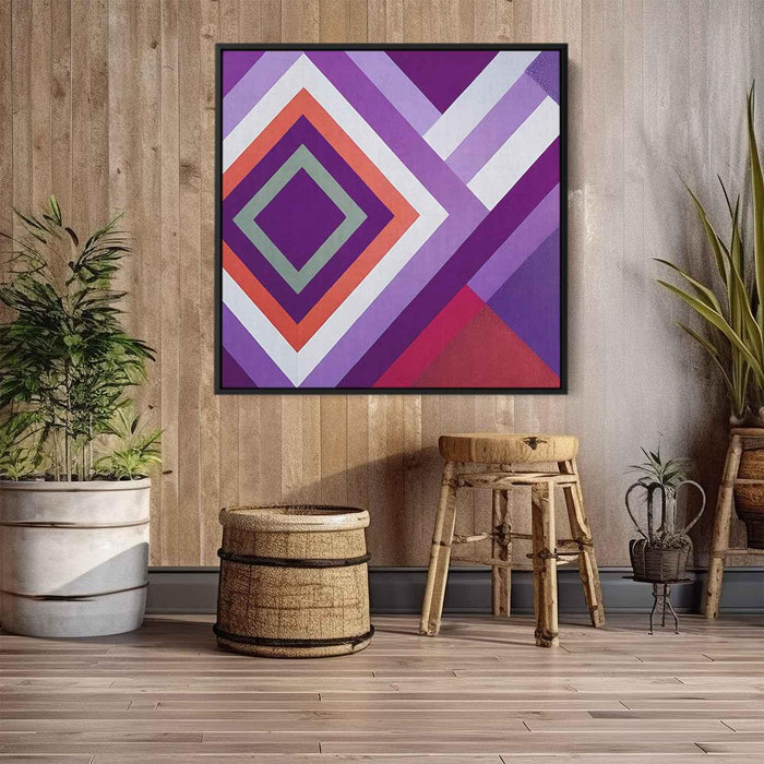 Purple Geometric Abstract #002 - Kanvah