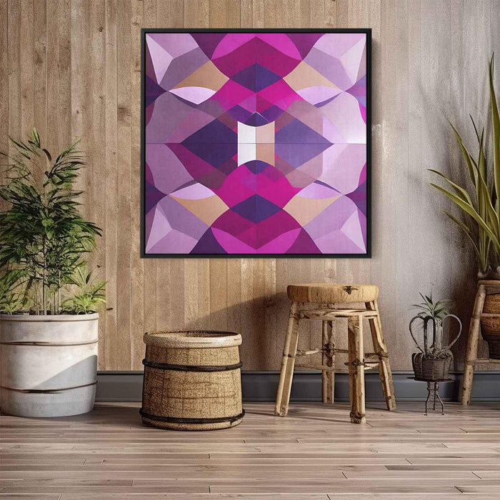 Purple Geometric Abstract #006 - Kanvah