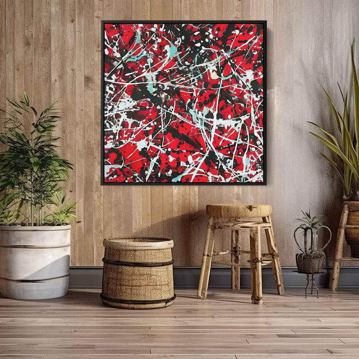 Red Abstract Splatter #004 - Kanvah