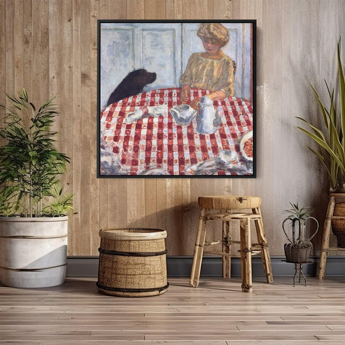 The Red Checkered Tablecloth by Pierre Bonnard - Kanvah