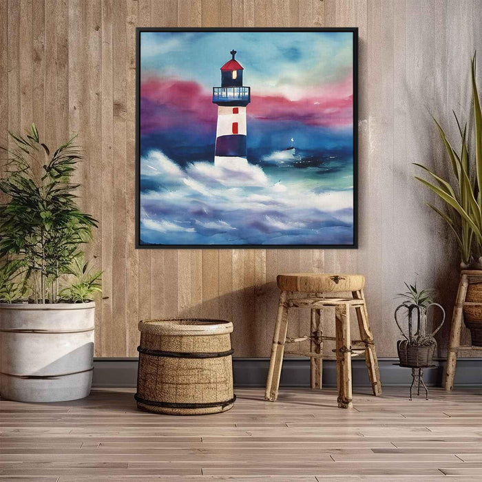 Watercolor Lighthouse #026 - Kanvah