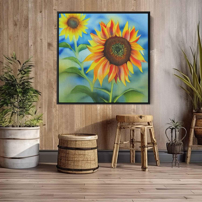 Watercolor Sunflower #010 - Kanvah