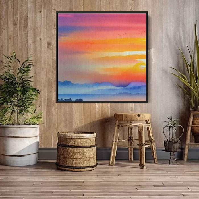 Watercolor Sunset #014 - Kanvah