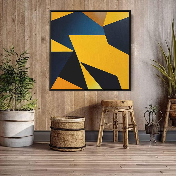 Yellow Geometric Abstract #030 - Kanvah