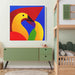 Cubist Oil Birds of Paradise #006 - Kanvah