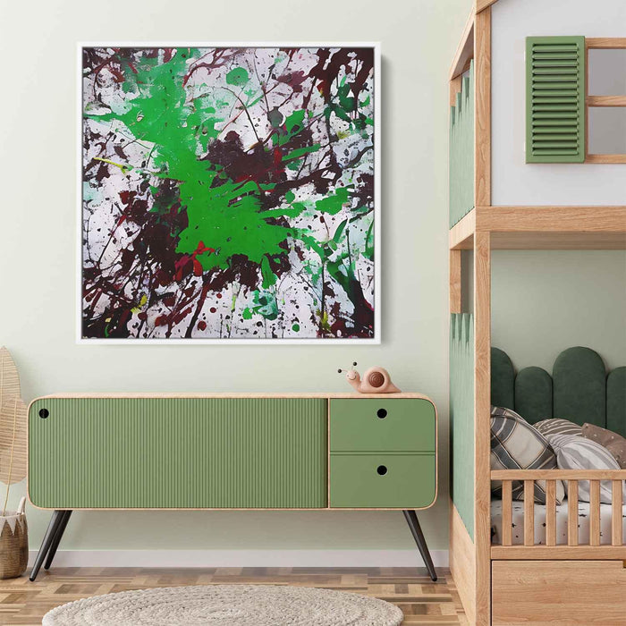 Green Abstract Splatter #016 - Kanvah