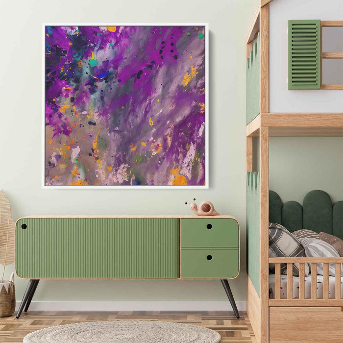 Purple Abstract Splatter #008 - Kanvah