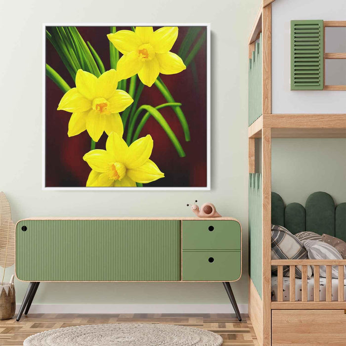 Realistic Oil Daffodils #004 - Kanvah