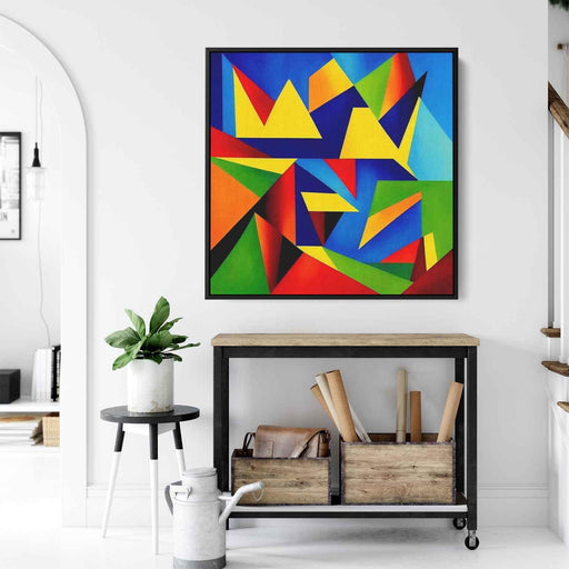 Cubist Oil Birds of Paradise #001 - Kanvah