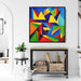 Cubist Oil Birds of Paradise #001 - Kanvah