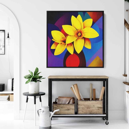 Cubist Oil Daffodils #005 - Kanvah