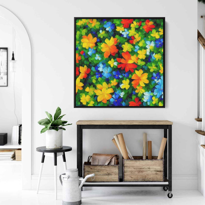 Cubist Oil Tropical Flowers #001 - Kanvah