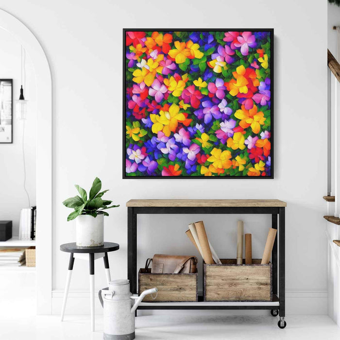 Cubist Oil Tropical Flowers #005 - Kanvah