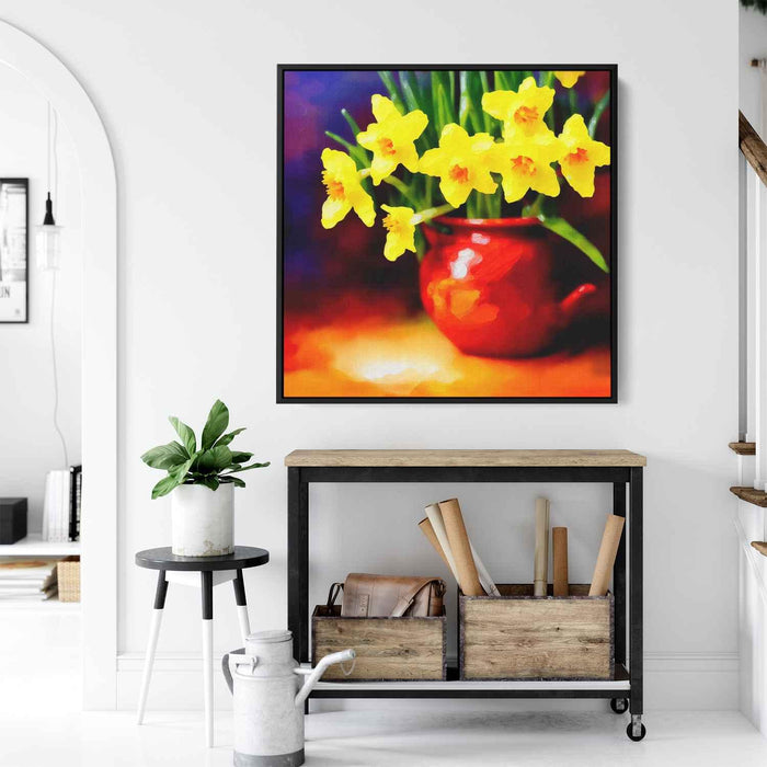 Impressionist Oil Daffodils #005 - Kanvah