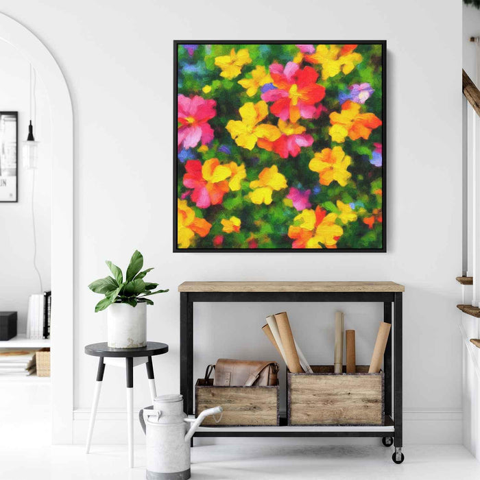 Impressionist Oil Tropical Flowers #003 - Kanvah