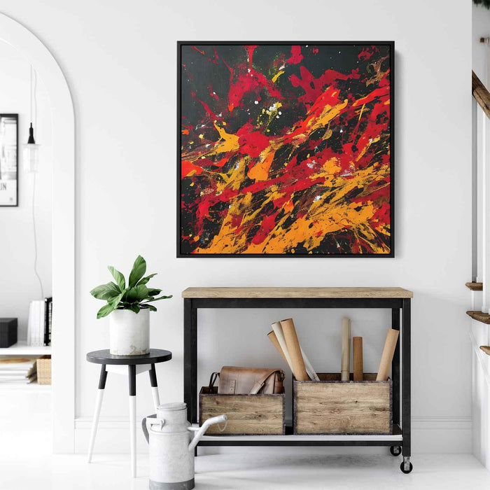 Orange Abstract Splatter #013 - Kanvah