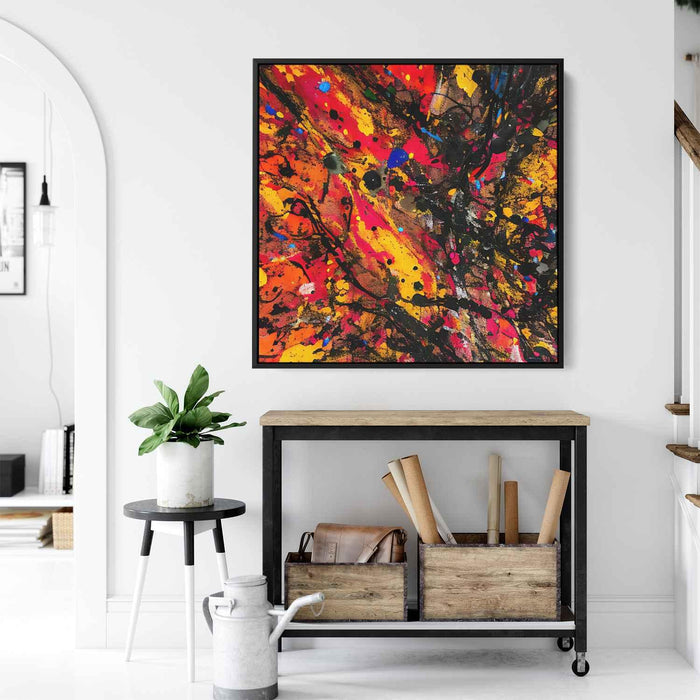 Orange Abstract Splatter #023 - Kanvah