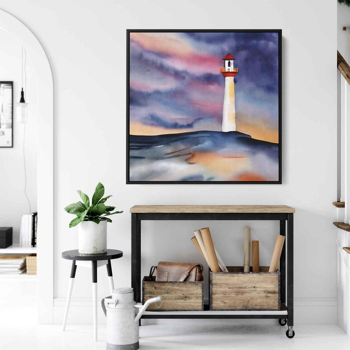 Watercolor Lighthouse #029 - Kanvah