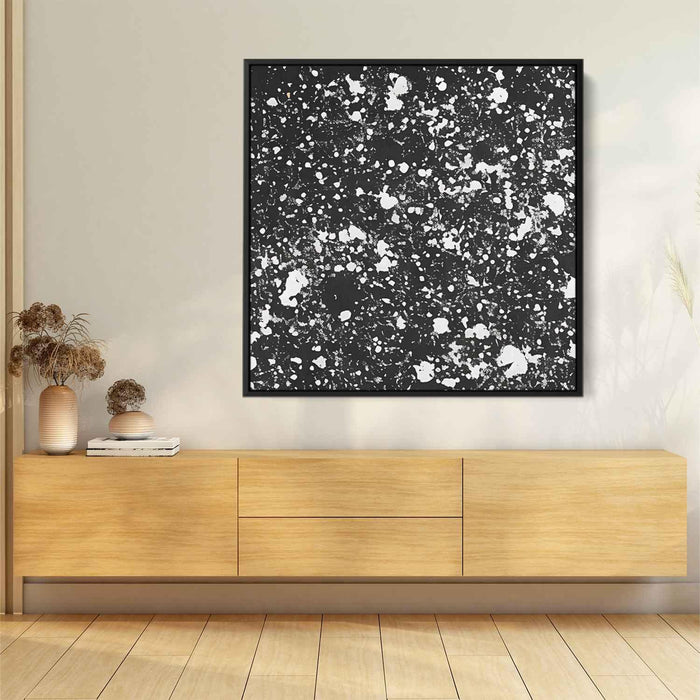 Black and White Abstract Splatter #002 - Kanvah