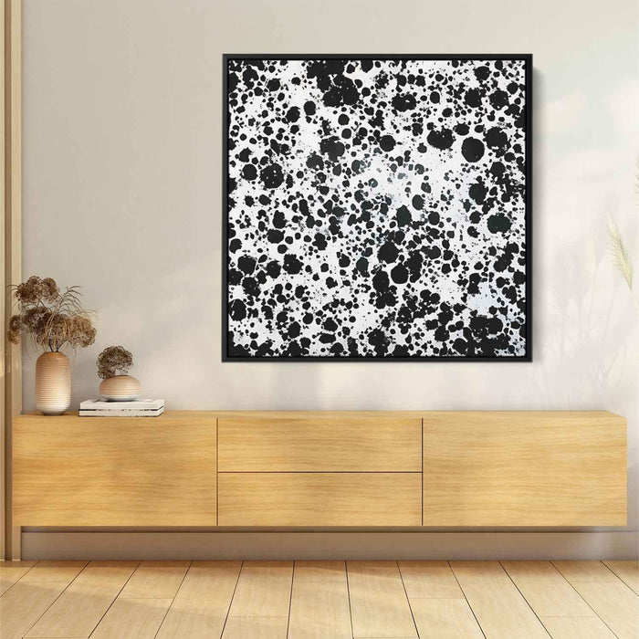 Black and White Abstract Splatter #016 - Kanvah