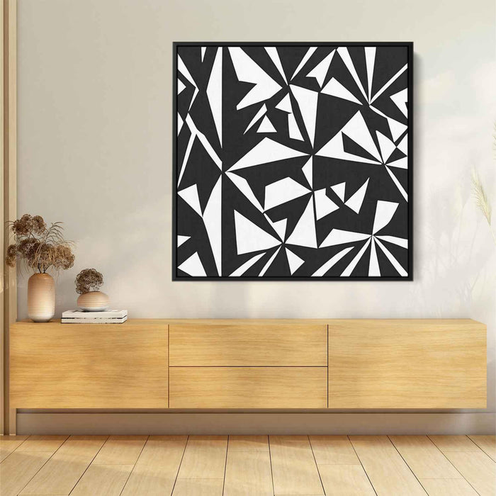 Black and White Geometric #024 - Kanvah