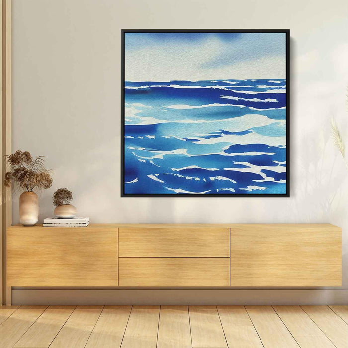 Blue Watercolor Sea #014 - Kanvah