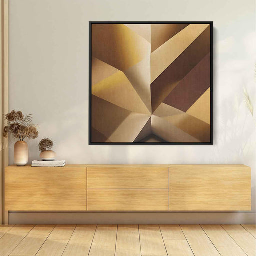 Brown Geometric Abstract #016 - Kanvah