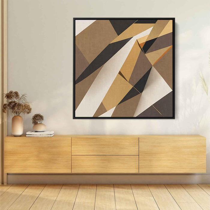 Brown Geometric Abstract #022 - Kanvah