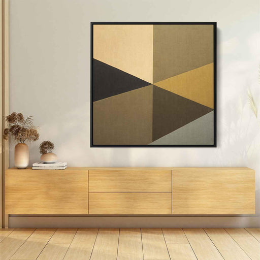 Brown Geometric Abstract #026 - Kanvah